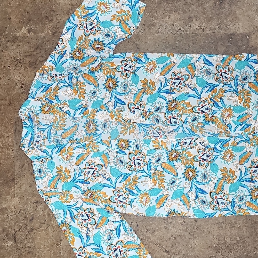 VIBRANT Floral Kimono Cardigan Size 1X